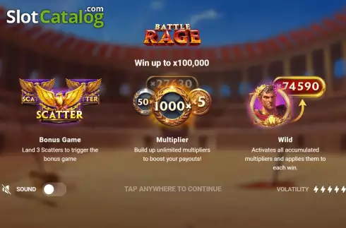 Скрин2. Battle Rage слот