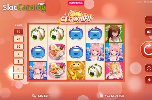 Скрин2. Cat Waifu слот