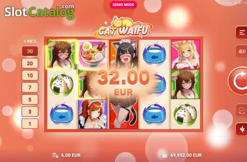 Скрин3. Cat Waifu слот