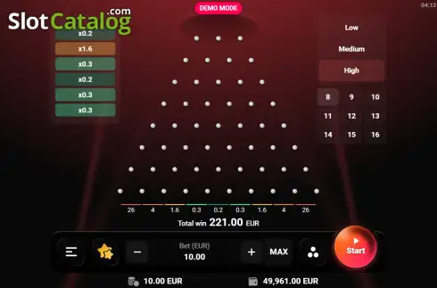 Скрин2. Plinko (TrueLab Games) слот