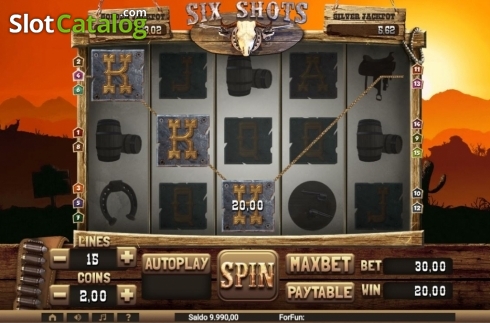 Скрин3. Six Shots слот
