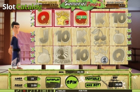 Скрин3. Samurai Fruits слот