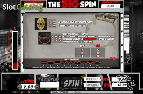 Скрин5. The Big Spin слот