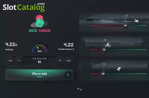 Скрин2. Dice Thrice слот