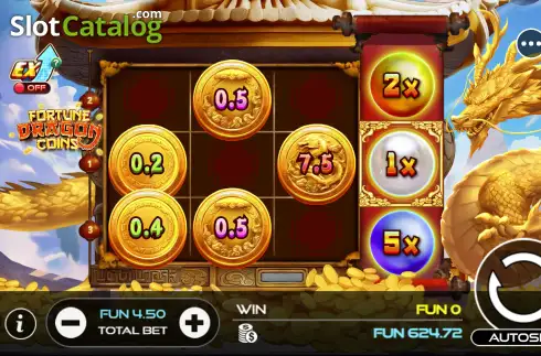 Скрин2. Fortune Dragon Coins слот