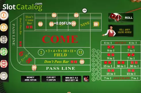 Скрин4. Craps (Urgent Games) слот