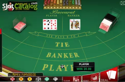 Скрин4. Baccarat (Urgent Games) слот