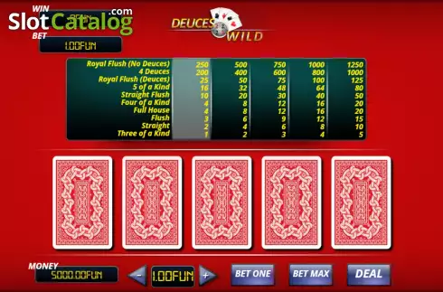 Скрин2. Deuces Wild (Urgent Games) слот