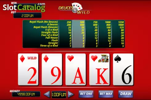 Скрин3. Deuces Wild (Urgent Games) слот