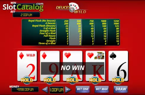 Скрин5. Deuces Wild (Urgent Games) слот