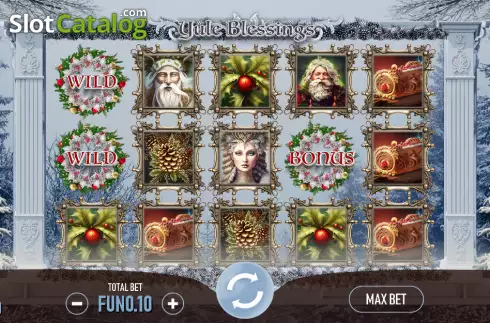 Скрин2. Yule Blessings слот