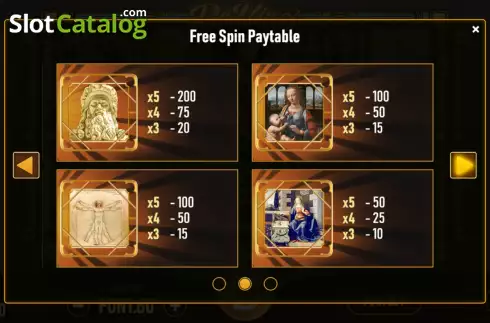 Скрин9. Da Vinci Slots слот