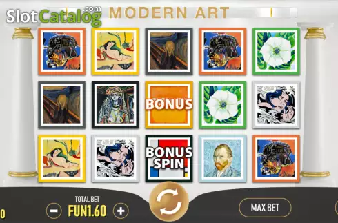 Скрин2. Modern Art слот