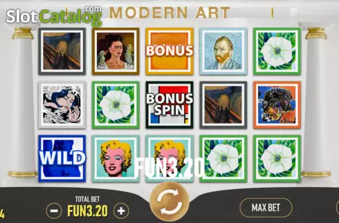 Скрин4. Modern Art слот