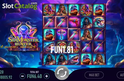 Скрин4. Sea Monster Hunter слот