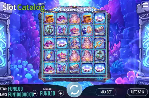 Скрин2. Treasures of the Deep слот