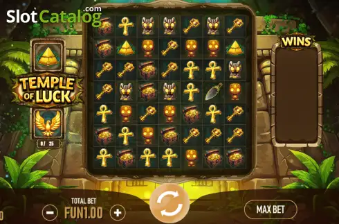 Скрин2. Temple of Luck слот