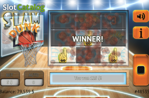 Скрин3. Slam Dunk слот