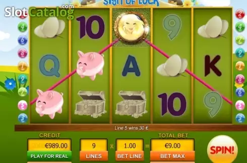 Скрин3. Sign of Luck слот