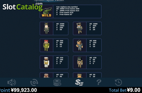 Скрин7. Military (Virtual Tech) слот