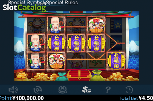Скрин9. Seven Lucky God слот