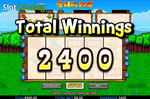 Скрин4. 4 Fowl Play слот