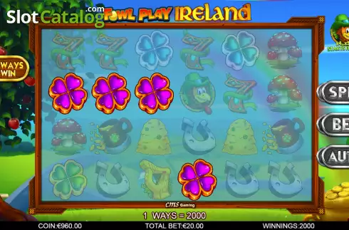 Скрин3. Fowl Play Ireland слот