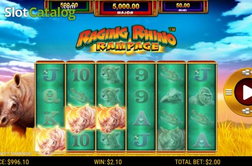 Скрин4. Raging Rhino Rampage слот