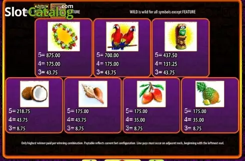 Скрин9. Luau Loot слот