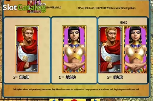 Скрин8. Rome & Egypt слот
