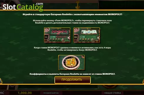 Скрин2. Monopoly Roulette Tycoon слот