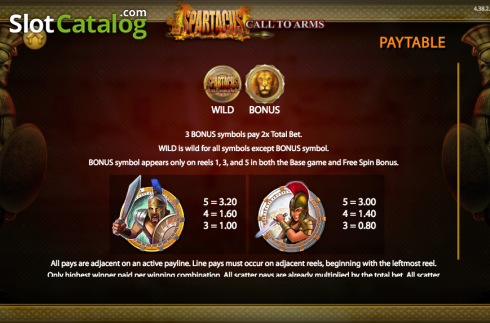 Скрин6. Spartacus Call to Arms слот
