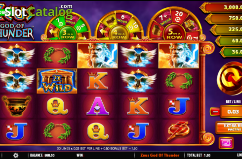 Скрин3. Zeus God of Thunder (WMS) слот