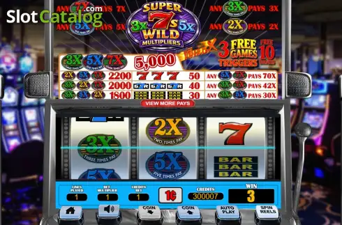 Скрин3. Super 7s Wild Multipliers слот