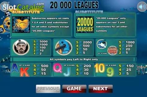 Скрин2. 20000 Leagues слот