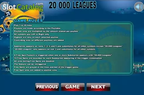Скрин3. 20000 Leagues слот