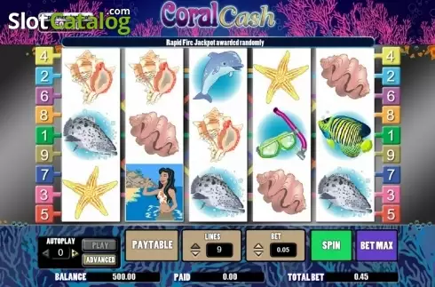 Скрин4. Coral Cash (Wager Gaming) слот