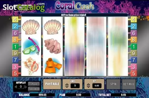 Скрин5. Coral Cash (Wager Gaming) слот