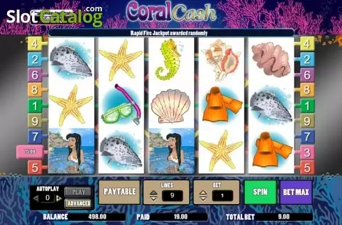 Скрин7. Coral Cash (Wager Gaming) слот