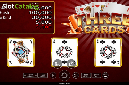 Скрин3. Three Cards Poker (Wazdan) слот