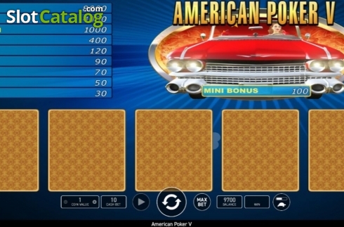 Скрин2. American Poker V слот