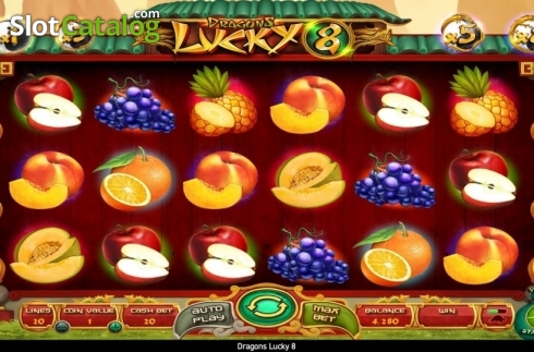 Скрин3. Dragons Lucky 8 слот