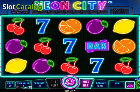 Скрин3. Neon City слот