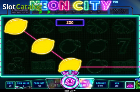 Скрин4. Neon City слот