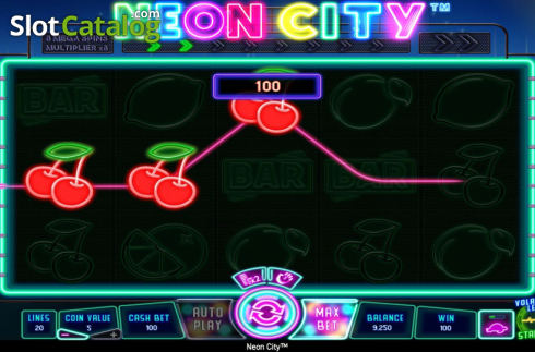 Скрин5. Neon City слот
