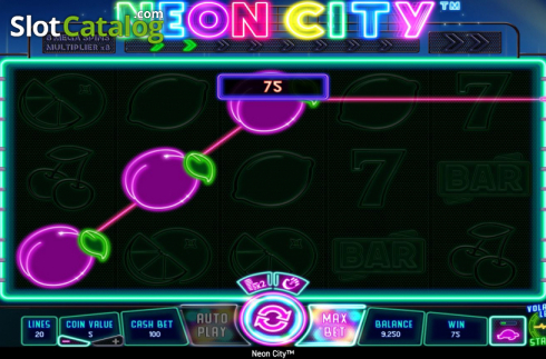 Скрин6. Neon City слот