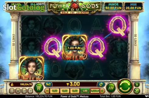 Скрин4. Power of Gods Medusa слот