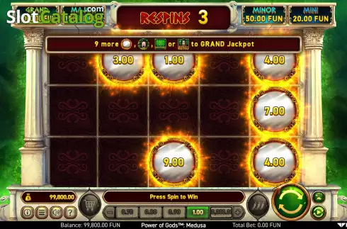 Скрин7. Power of Gods Medusa слот