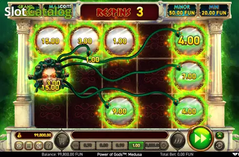 Скрин8. Power of Gods Medusa слот