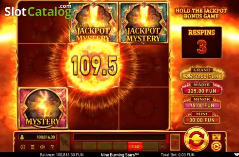 Скрин6. 9 Burning Stars слот